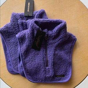 Finger in the nose Cozy Purple Kids Fleece Neck Warmer
